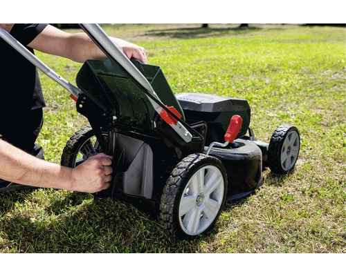METABO RM 36-18 LTX BL 46 2x18V accu grasmaaier, inclusief 2 x 5,2 Ah accu's en snellader