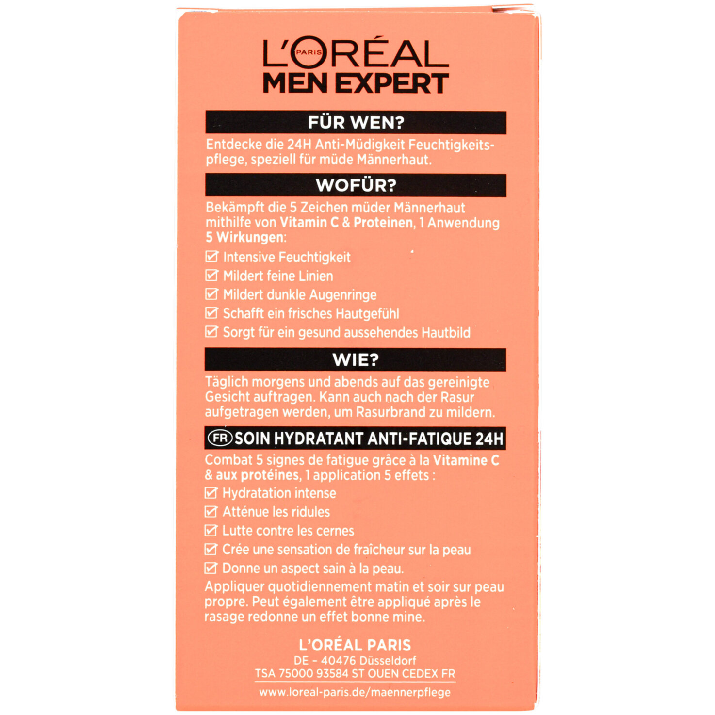 L'Oréal Paris Men Expert Hydra Energy Feuchtigkeitspflege 24H Anti-Müdigkeit (50 ml)