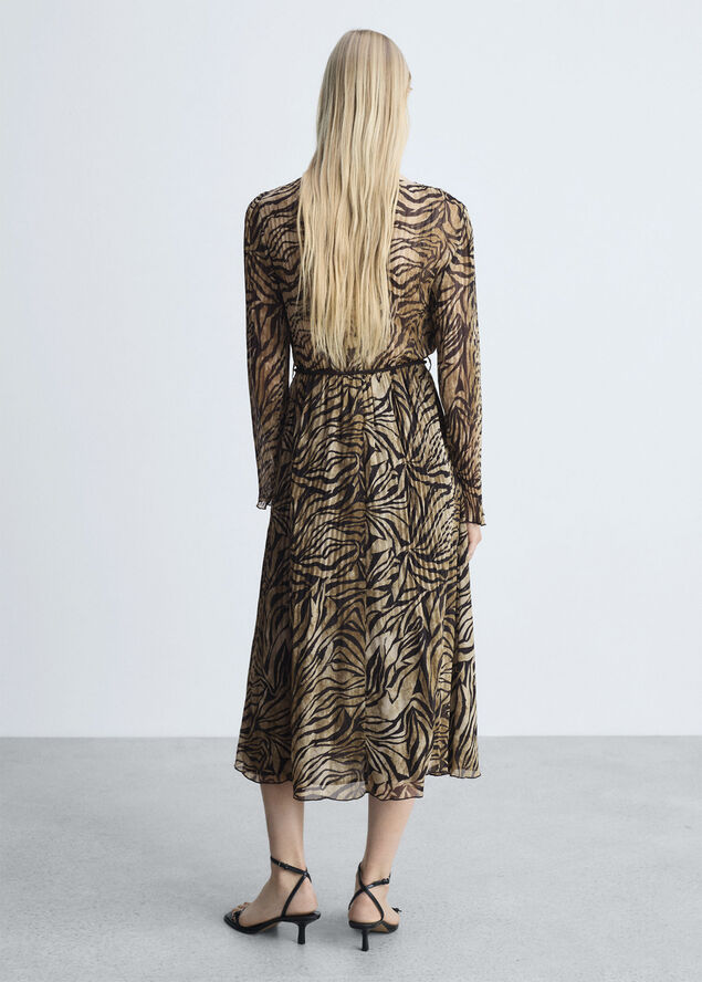 MANGO DRESS. -- AMBER Brown