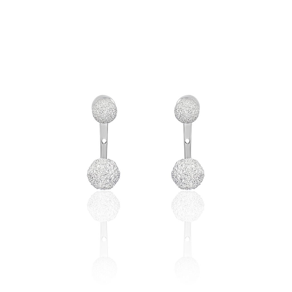 Bijoux D'oreilles Rosely Argent Blanc