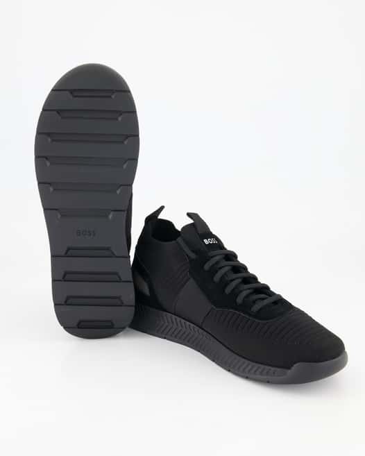 Boss Titanium Runn Sneaker in Schwarz