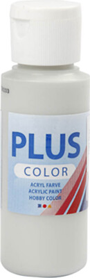 Plus Color Hobbymaling - Akrylfarve - Lys Grå - 60 ML