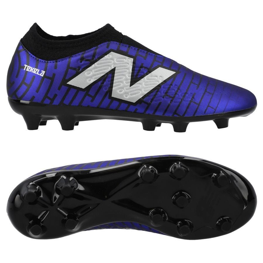 New Balance Tekela V4 Magique FG Power Surge - Bleu Enfant
