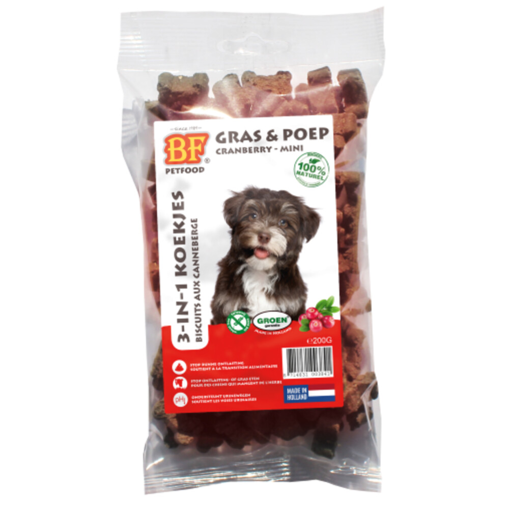 BF Petfood 3-in-1 Koekjes Mini Cranberry200 gr
