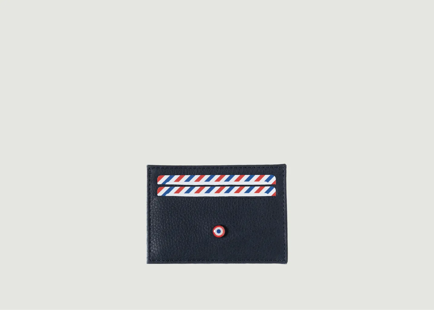 Porte-cartes cuir de poisson et nubuck Georges Larmorie