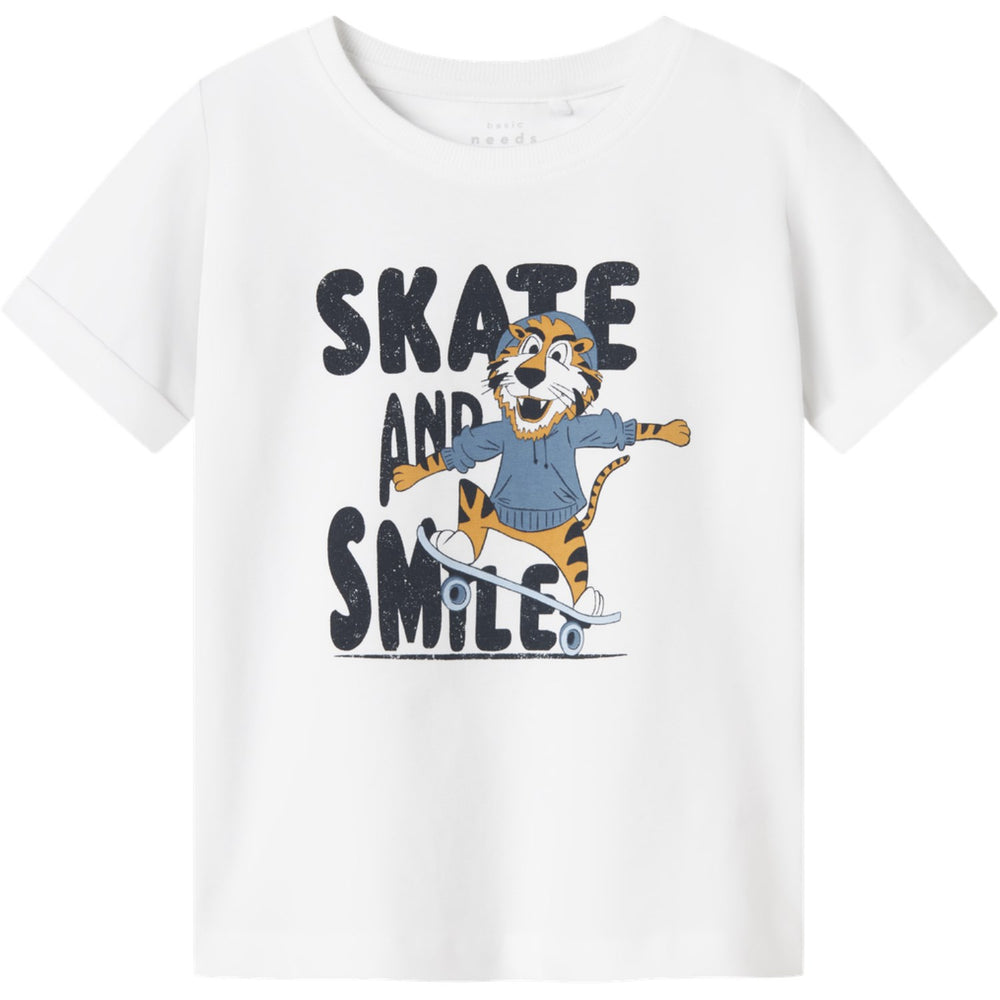 Køb Name It Bright White Smile Nmmvux Ss Top