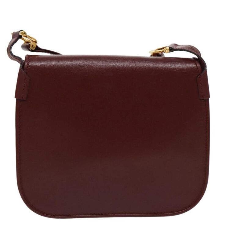 Cartier Vintage Cartier Shoulder Bag Burgundy