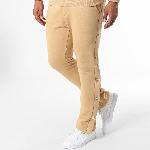 Ensemble Sweat Crewneck Et Pantalon Jogging LL716 Beige