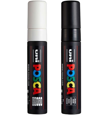 Posca Filzstifte - PC-17K - 2 st. - Schwarz/Weiß