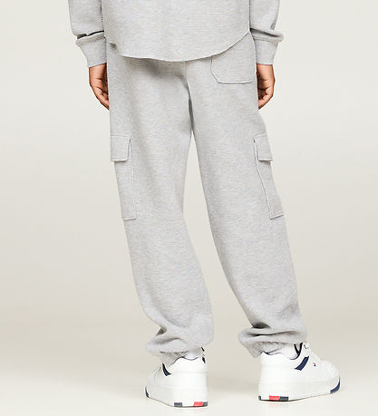 Tommy Hilfiger Bukser - Monotype Waffle - Light Grey Heather