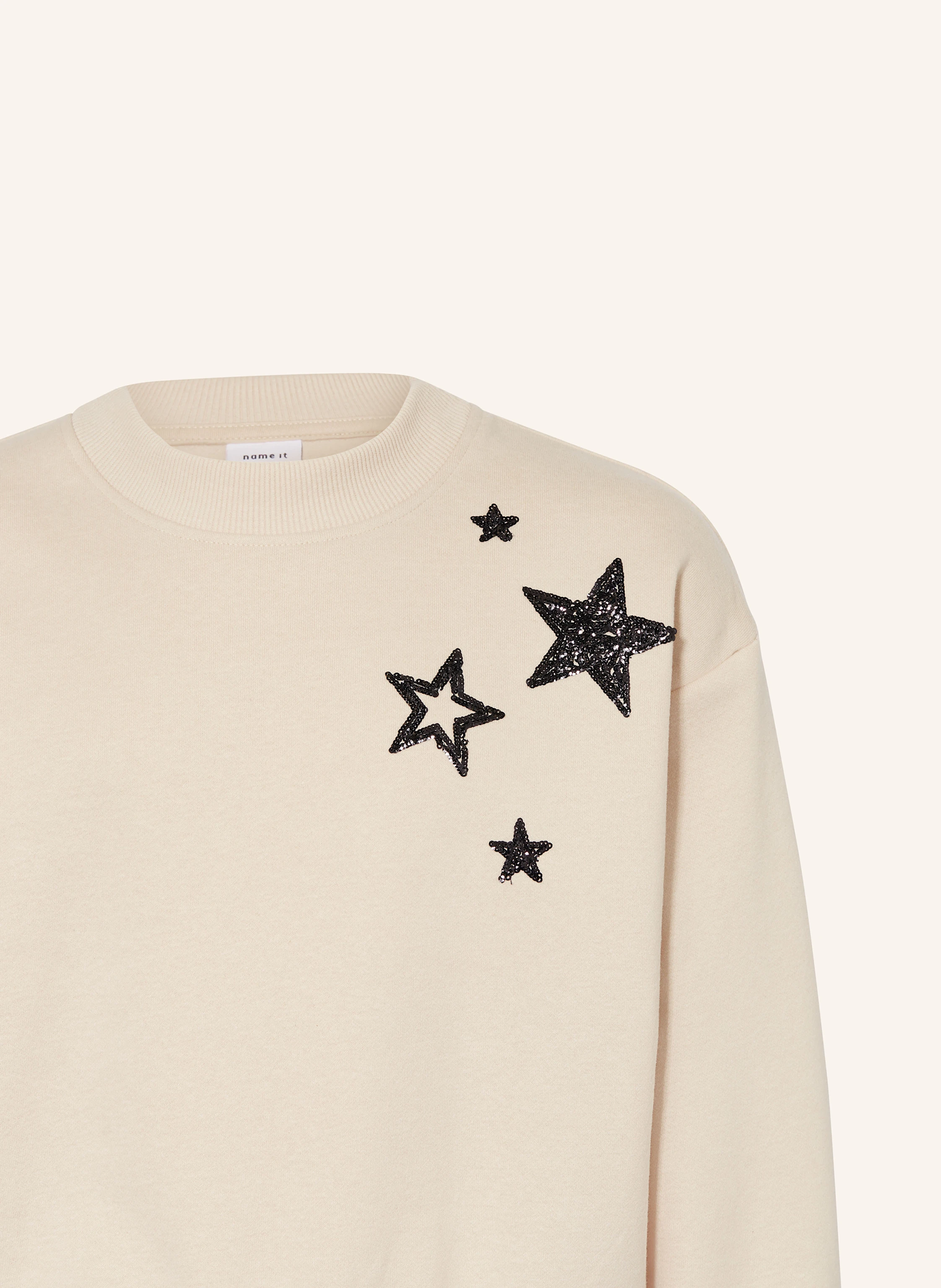 name it Sweatshirt mit Pailletten