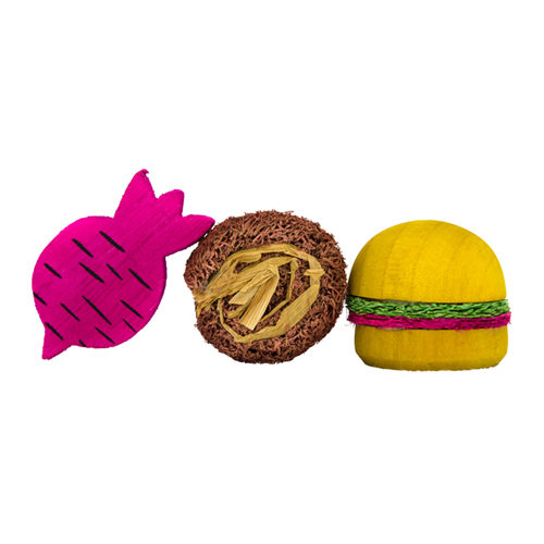 Pawise Play & Chew Wood'n Loofah