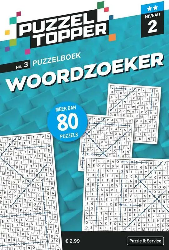 Woordzoeker - 96 pagina's - Puzzeltopper - Stippen nr. 3