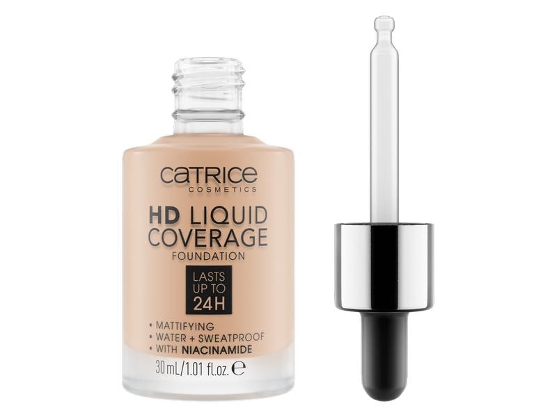 Catrice Foundation HD Liquid Coverage Sand Beige Leichtes Make-up mit hoher Deckkraft für einen langanhaltend ebenmässigen Teint