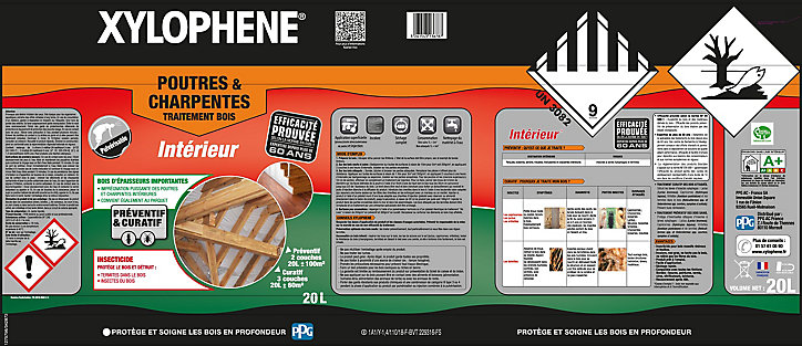 Traitement Poutres & Charpentes Xylophène 20 L
