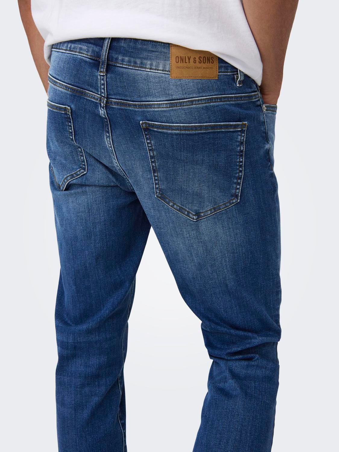ONSLOOM Mid Rise Slim Fit Jeans Medium Blue Denim