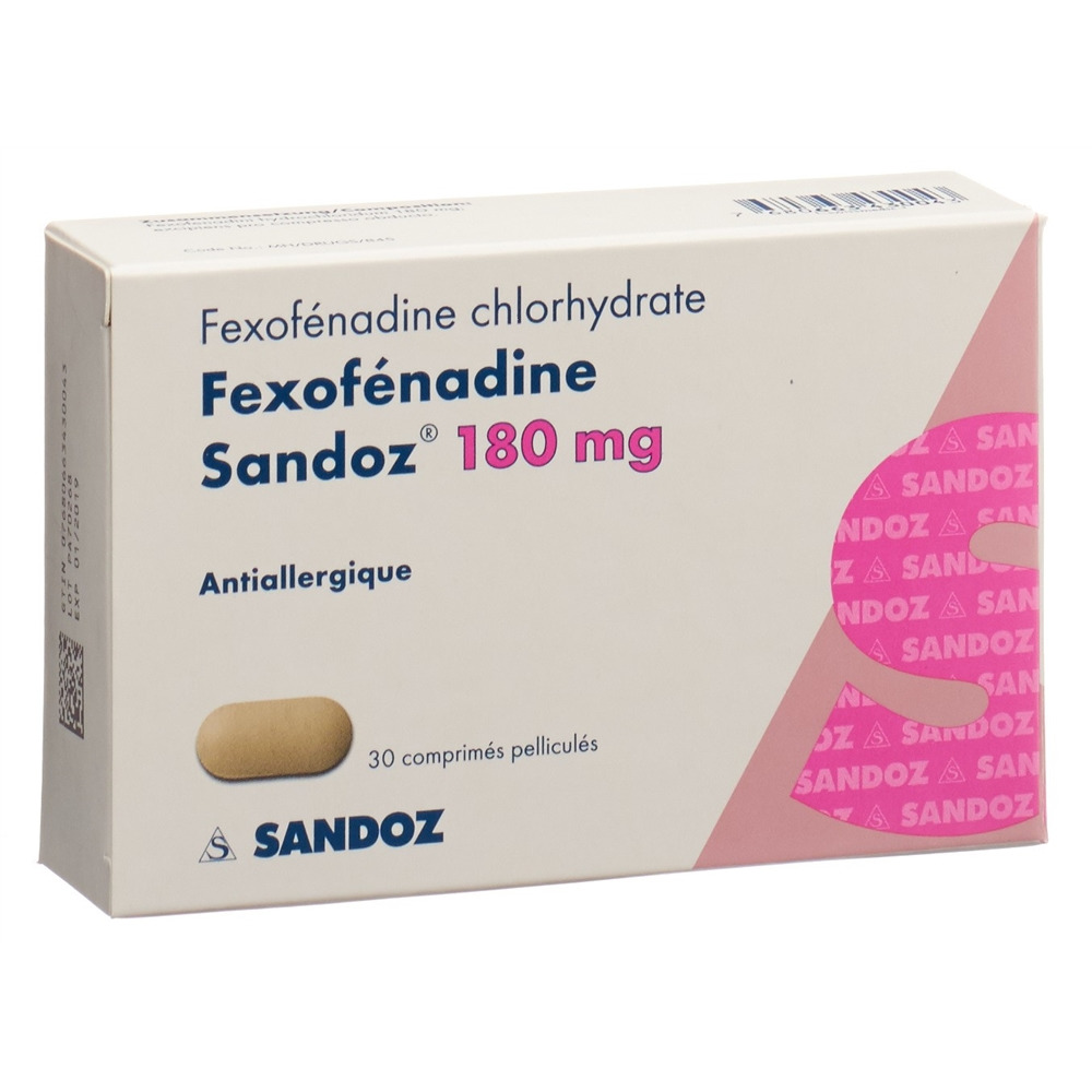 FEXOFENADINE Sandoz Filmtabl 180 mg Blist 30 Stk
