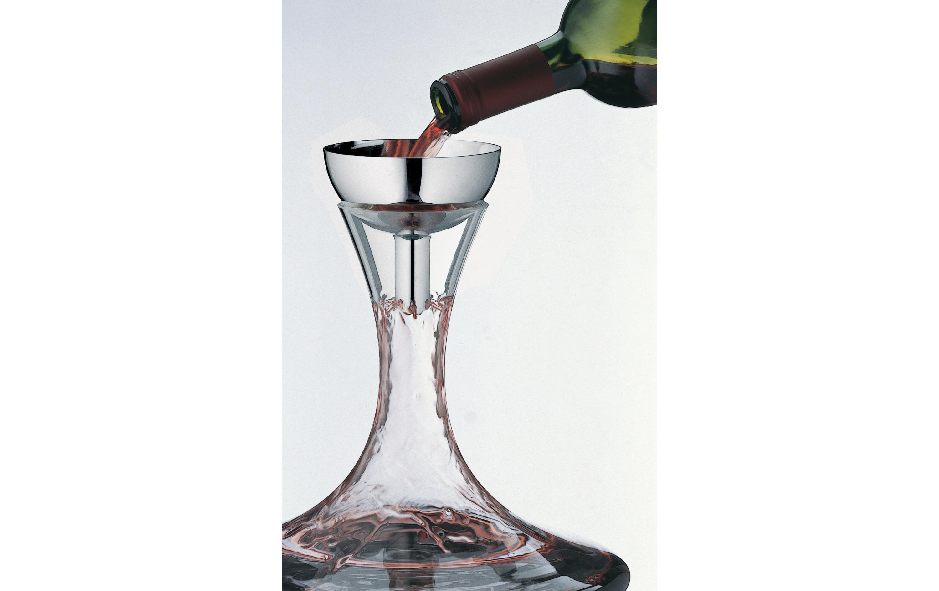 Wein-Belüfter Vino 1 Stück, SilberDekantiertrichter