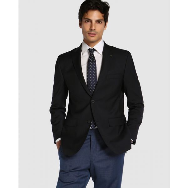 Roy Robson Blazer Regular Liso Azul-Marinho 56 - A26427143