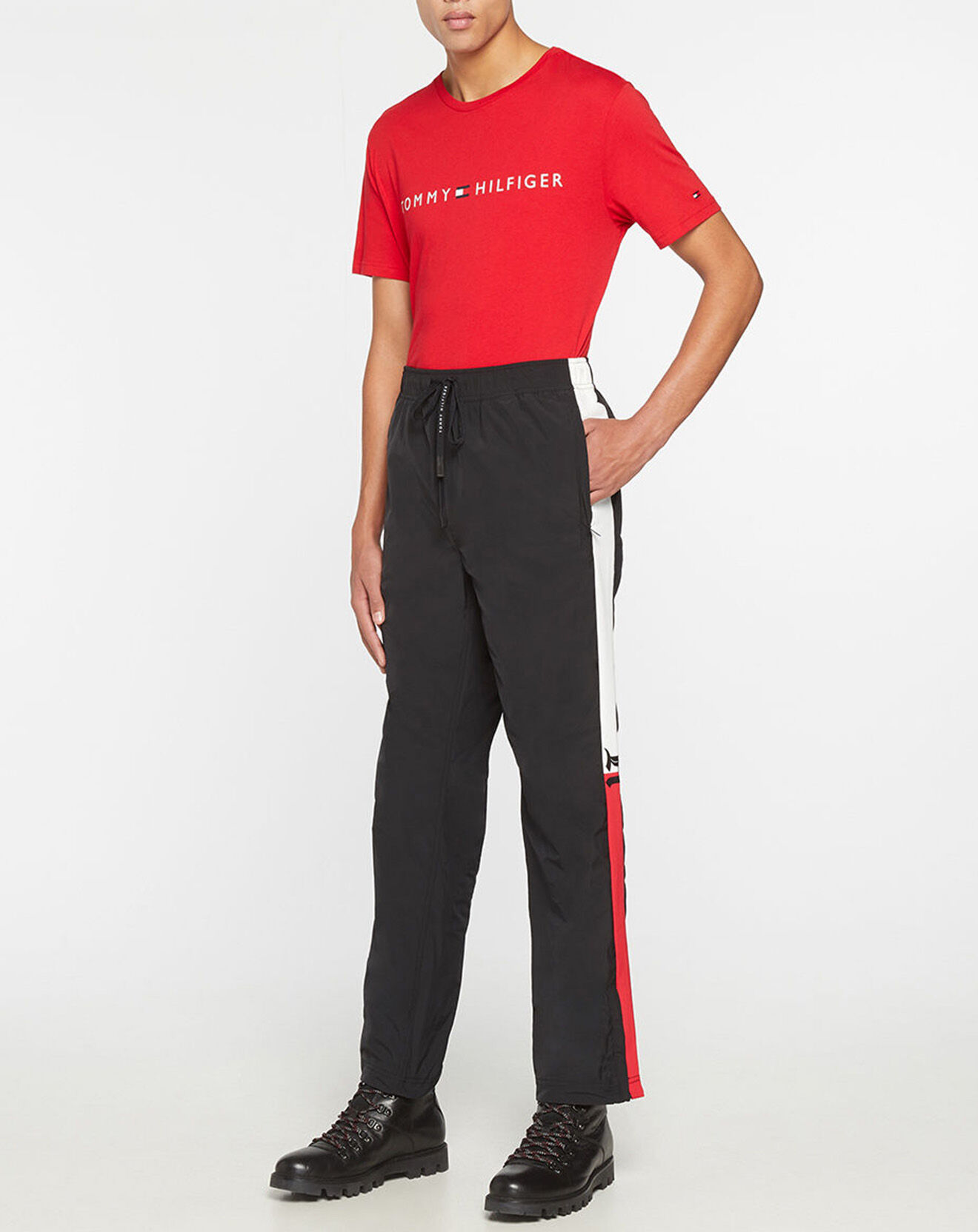 Tommy Hilfiger Jogging Bande Jambe TH x Lewis Hamilton noir