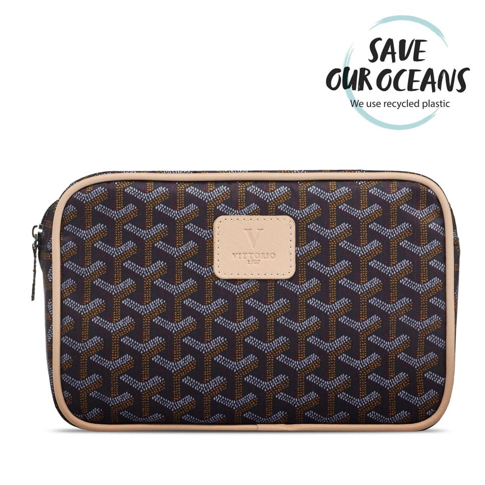 Vittorio - Mens Washbag Graphic Print - Toilettaske