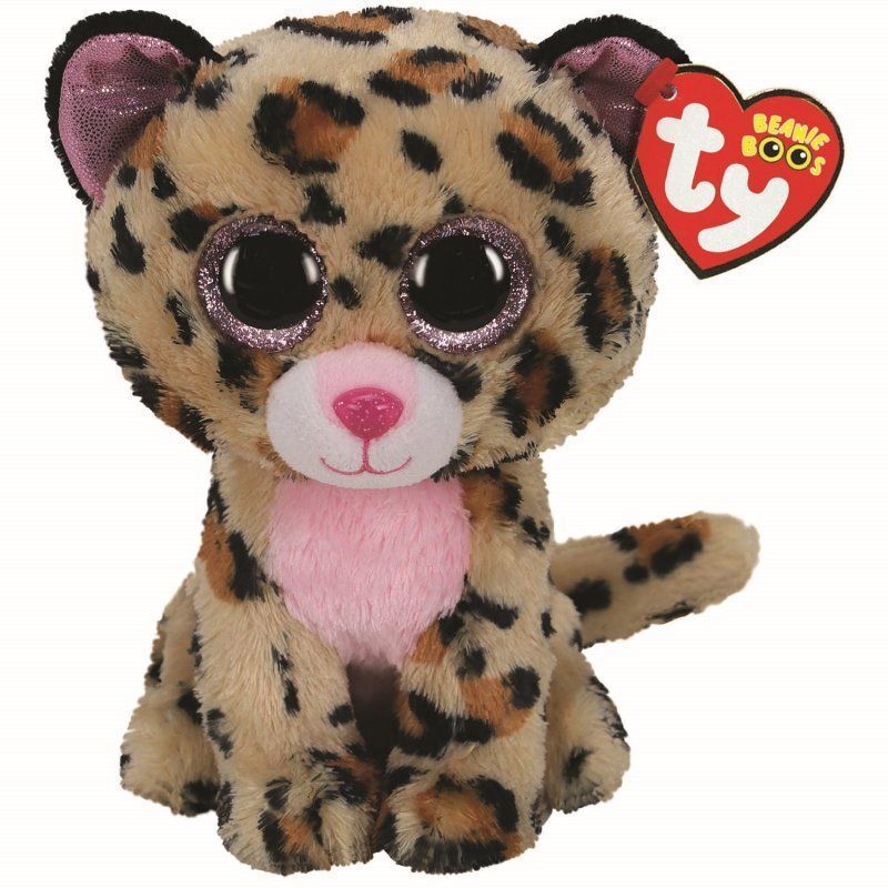 Ty Livvie Leopard Beanie Boo - Reg