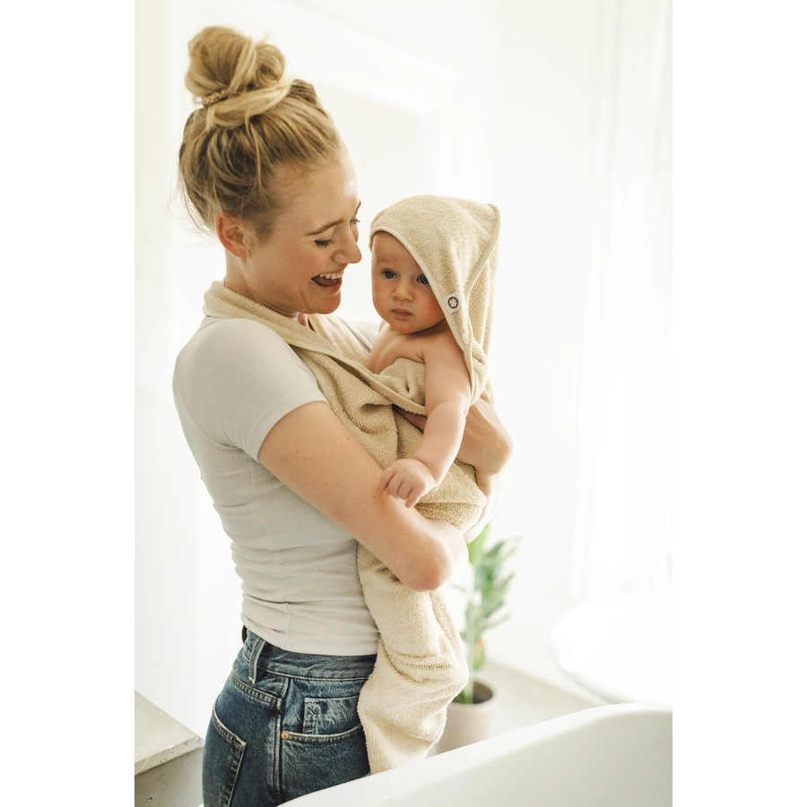 Noppies Badecape Wearable hooded towel 110cm Fog