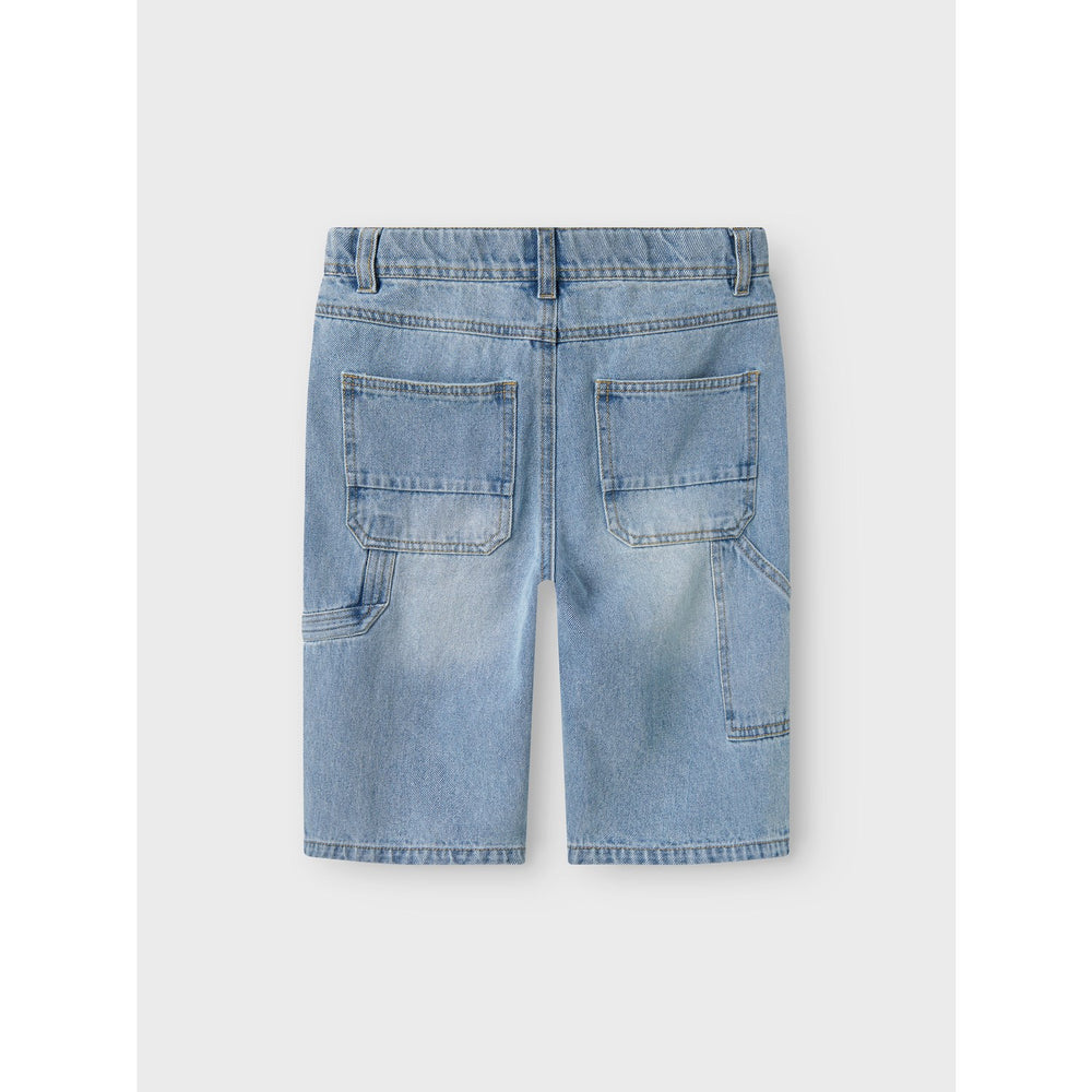 Køb Name It Light Blue Denim Ryan Bermuda Shorts Noos