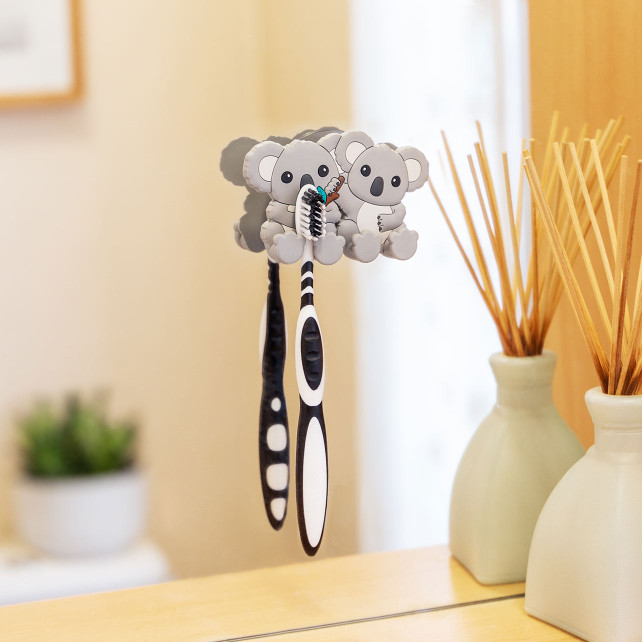 Support porte 2 brosses à dents - Ani-toothi