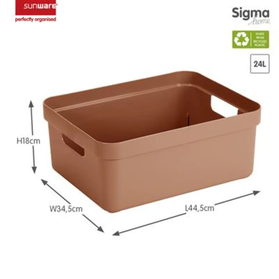 Sigma home opbergbox 24L terra