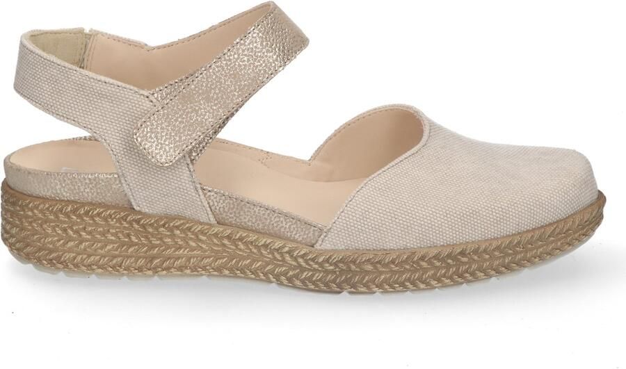 Durea 5924 H Sandalen met hakDames Sandalen Wit beige