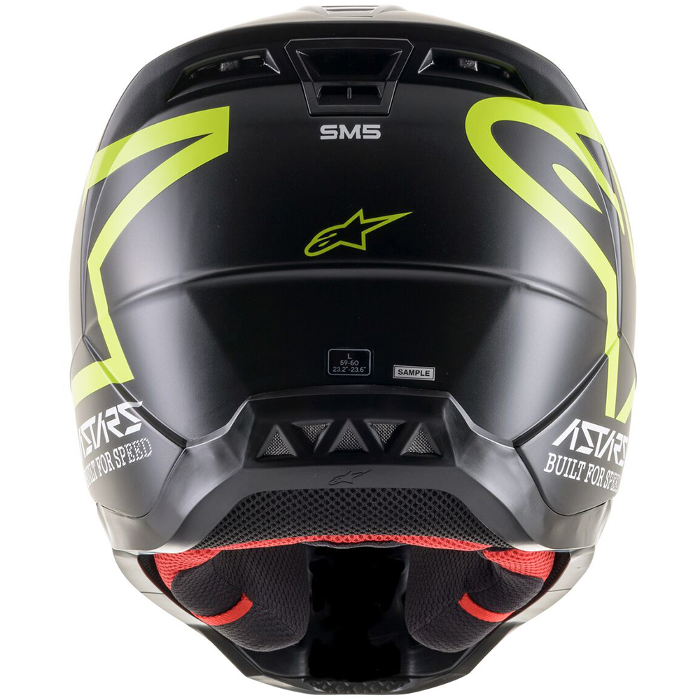 Alpinestars - Casque S-M5 Compass Noir / Jaune fluo