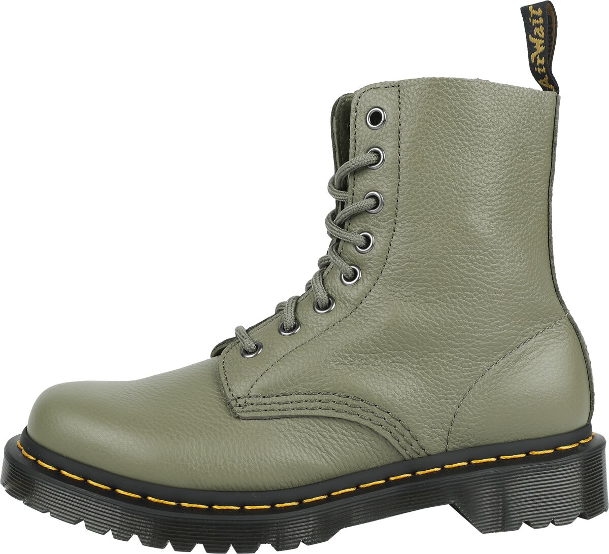 1460 Pascal - Muted Olive Virginia | Dr. Martens Bottes de motard