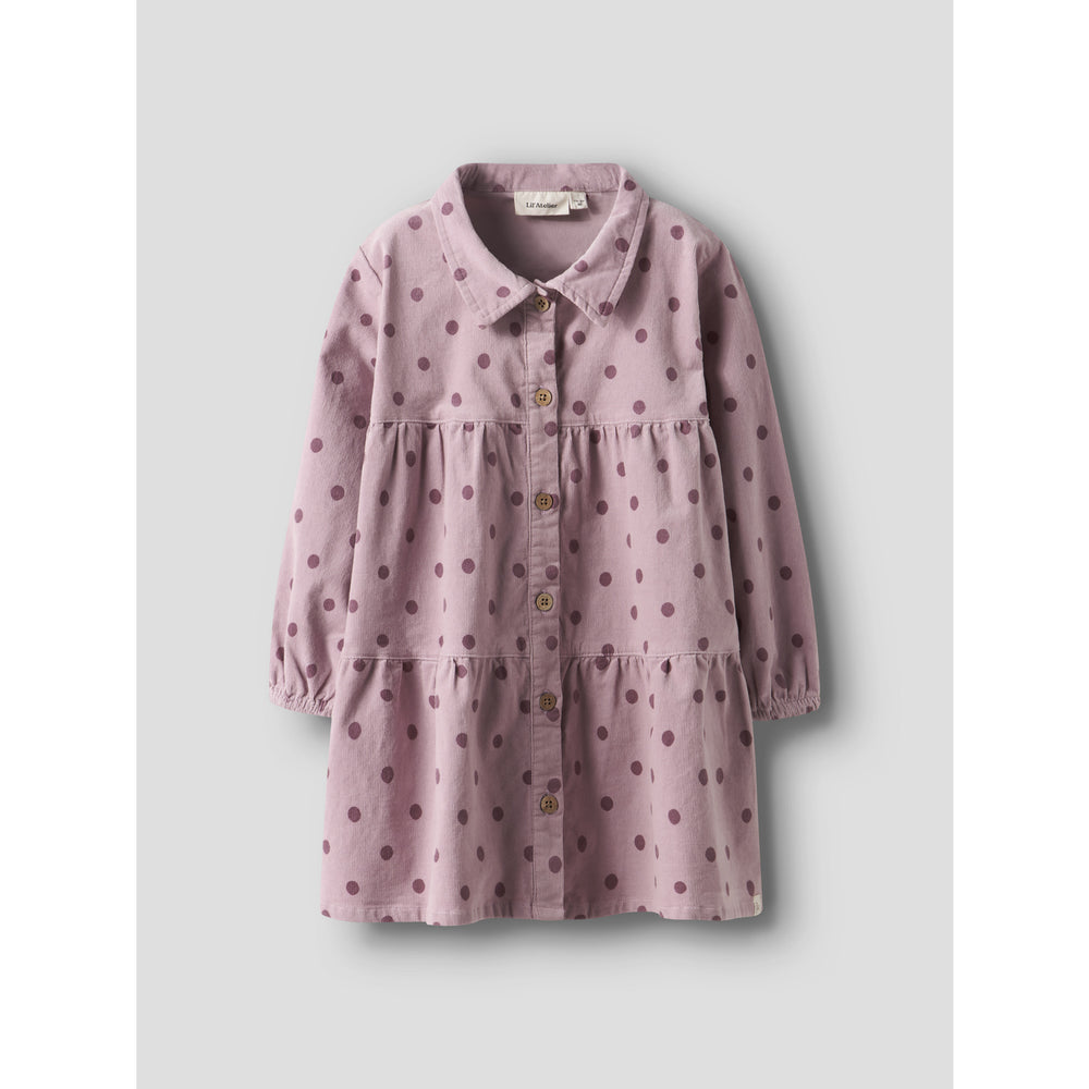 Køb Lil'Atelier Violet Ice Dots Nmfsomba Loose Cord Kjole 7766-So S Lil