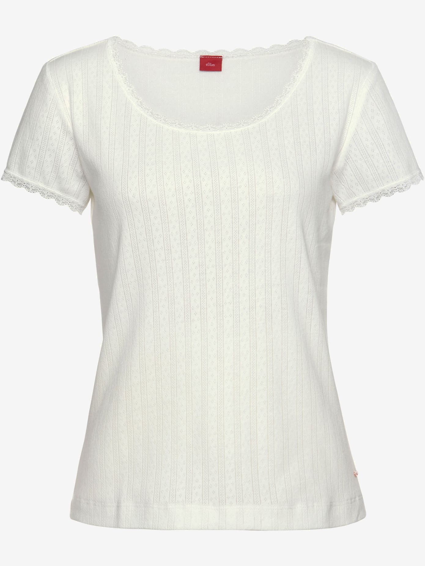 Haut de pyjama t-shirt de nuit fantaisie à manches courtes en tricot jacquard