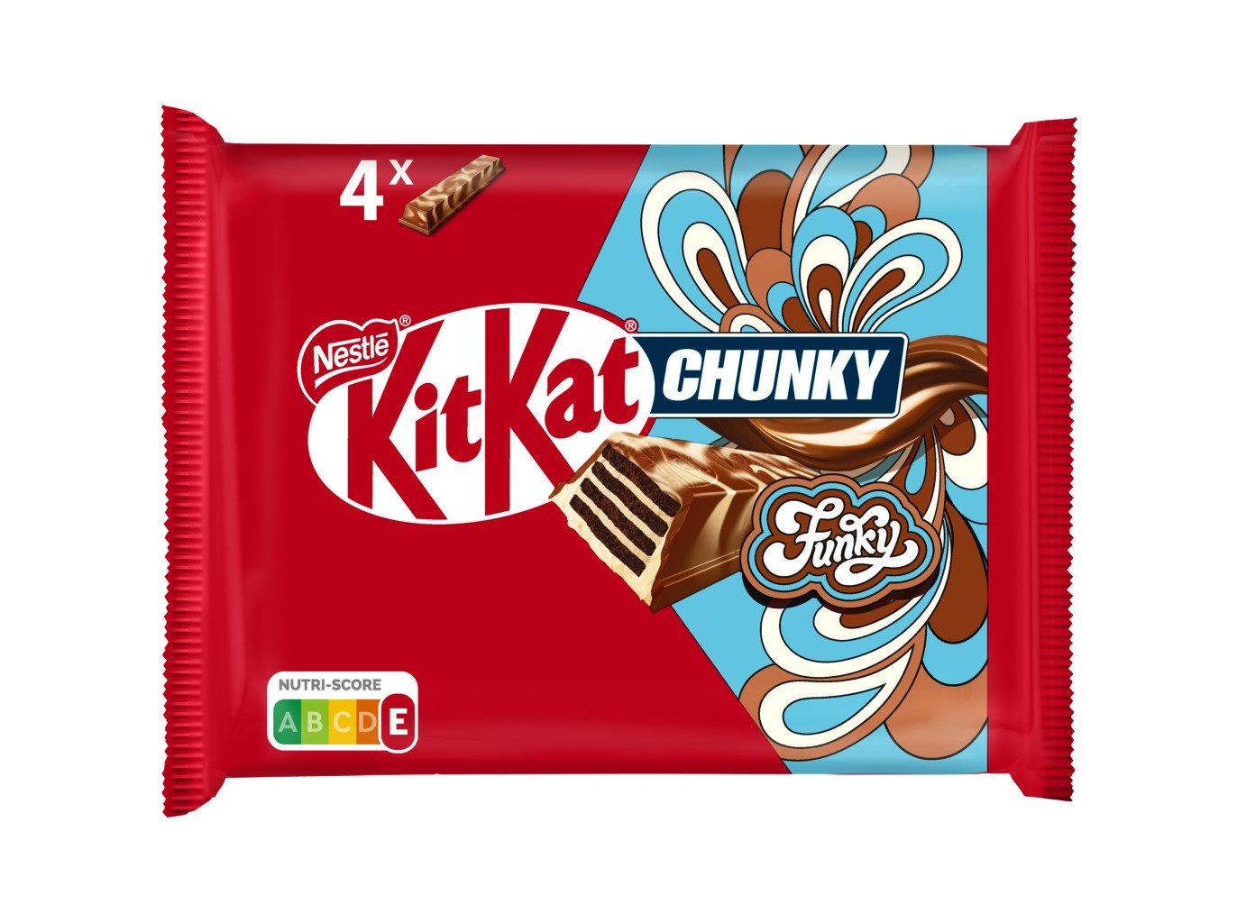 SNACK DE CHOCOLATE KITKAT CHUNKY FUNKY 4X40G