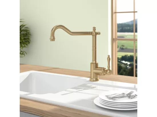 Robinet cuisine VILLEROY ET BOCH Avia 2.0 Or mat + nettoyant