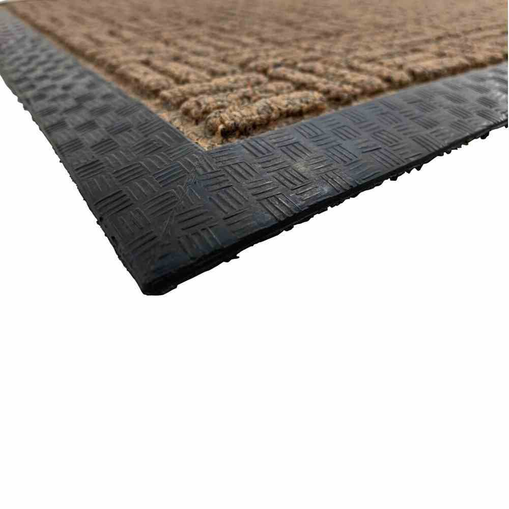 Außenmatte QUADRO - beige - 45x75 cm