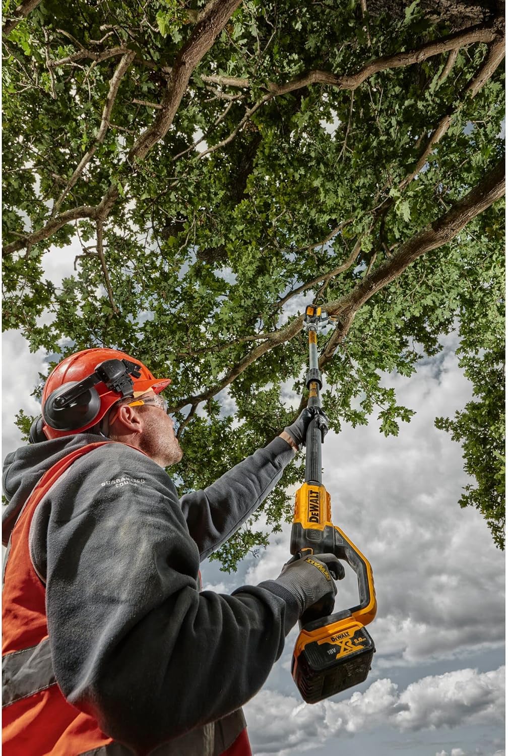 Dewalt 18V Akku-Hochentaster DCMPS567N (bürstenlos, bis zu 3 Meter Arbeitslänge, Schwertlänge 20cm, automatische Kettenschmierung, inkl. Zubehör, Lieferung ohne Akku & Ladegerät)