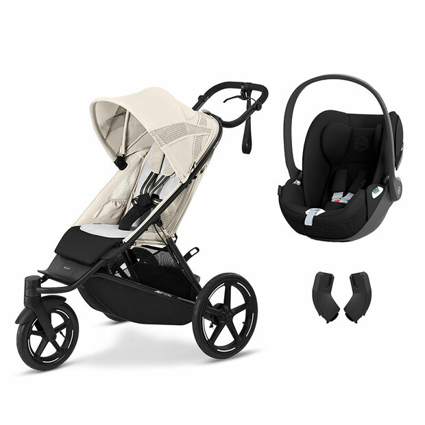 Poussette duo Avi Spin - Seashell beige + Cloud T - Sepia black - CYBEX