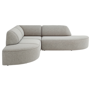 Modulaire bank Lieve tussenstuk taupe stof