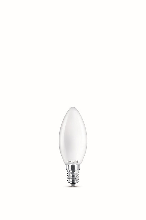 3 lampes LED Philips flamme E14 40W blanc chaud Philips