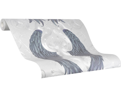 Vliesbehang 52579 Glööckler Imperial Angel Wings zilver