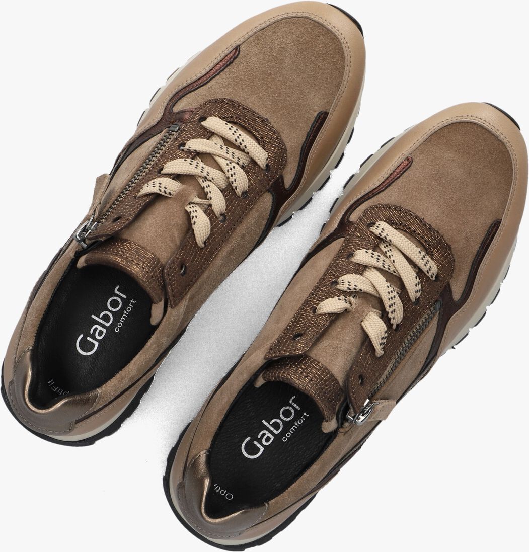 bruine gabor lage sneakers 378