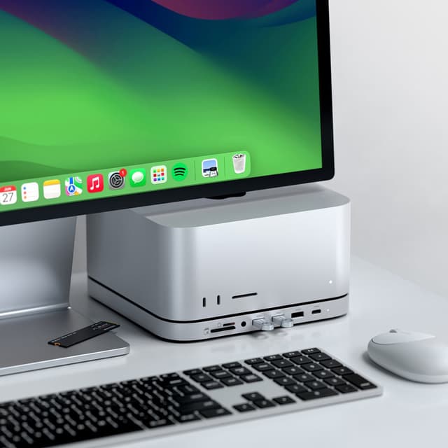 Satechi Mac mini/Studio dockingstation (sølv)