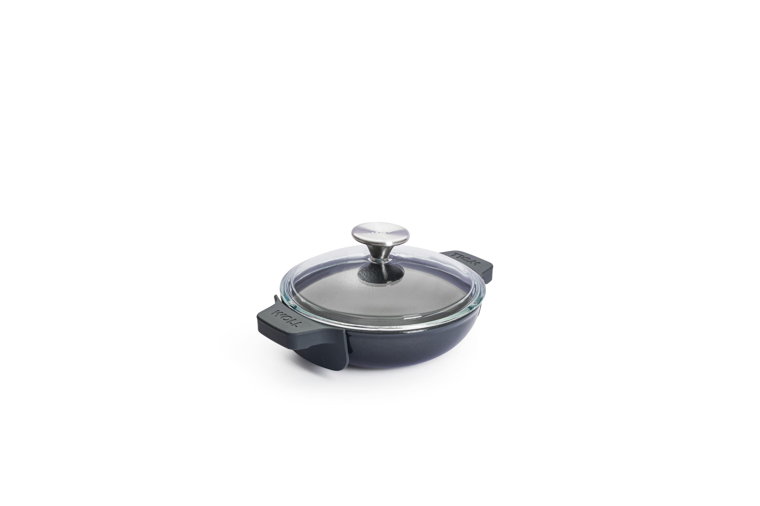 Iron Servierpfanne mit Glasdeckel - Farbe: Carbon Grey