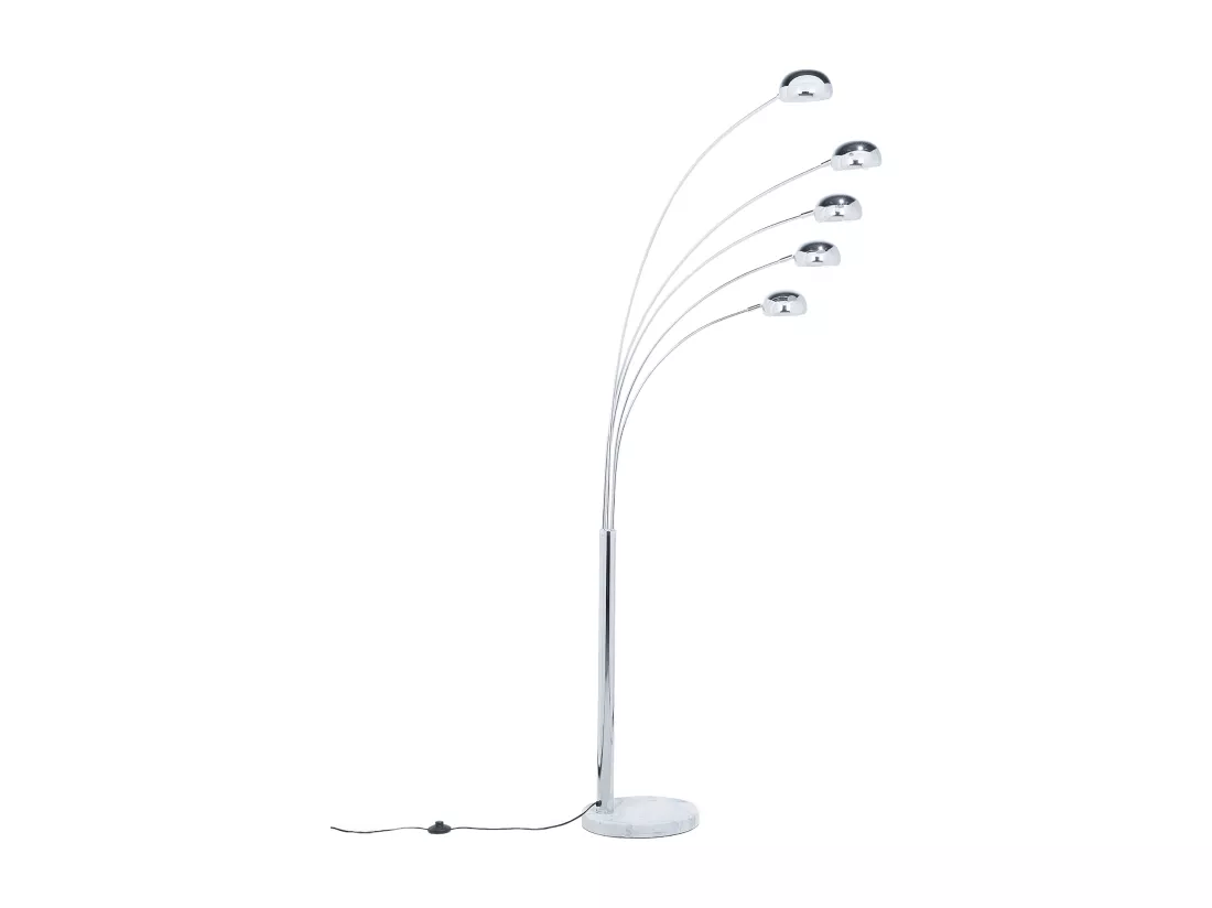 Lampadaire FLINDERS Réglable Métal Argenté