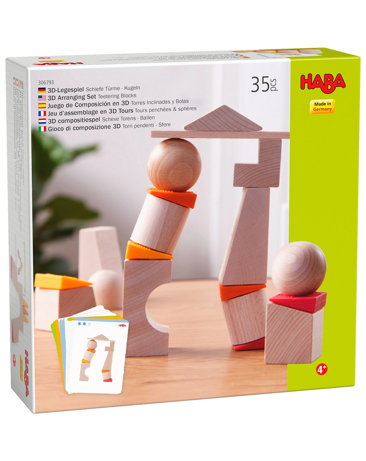3D-Legespiel SCHIEFE TÜRME - KUGELN 35-teilig