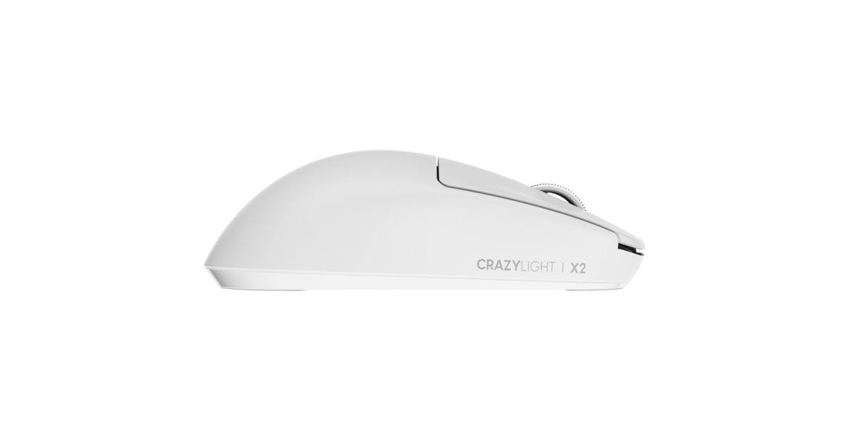 PulsarX2 CrazyLight Gaming Mouse - Uyuni White  (Wit, 32,000 DPI, 8000 Hz)