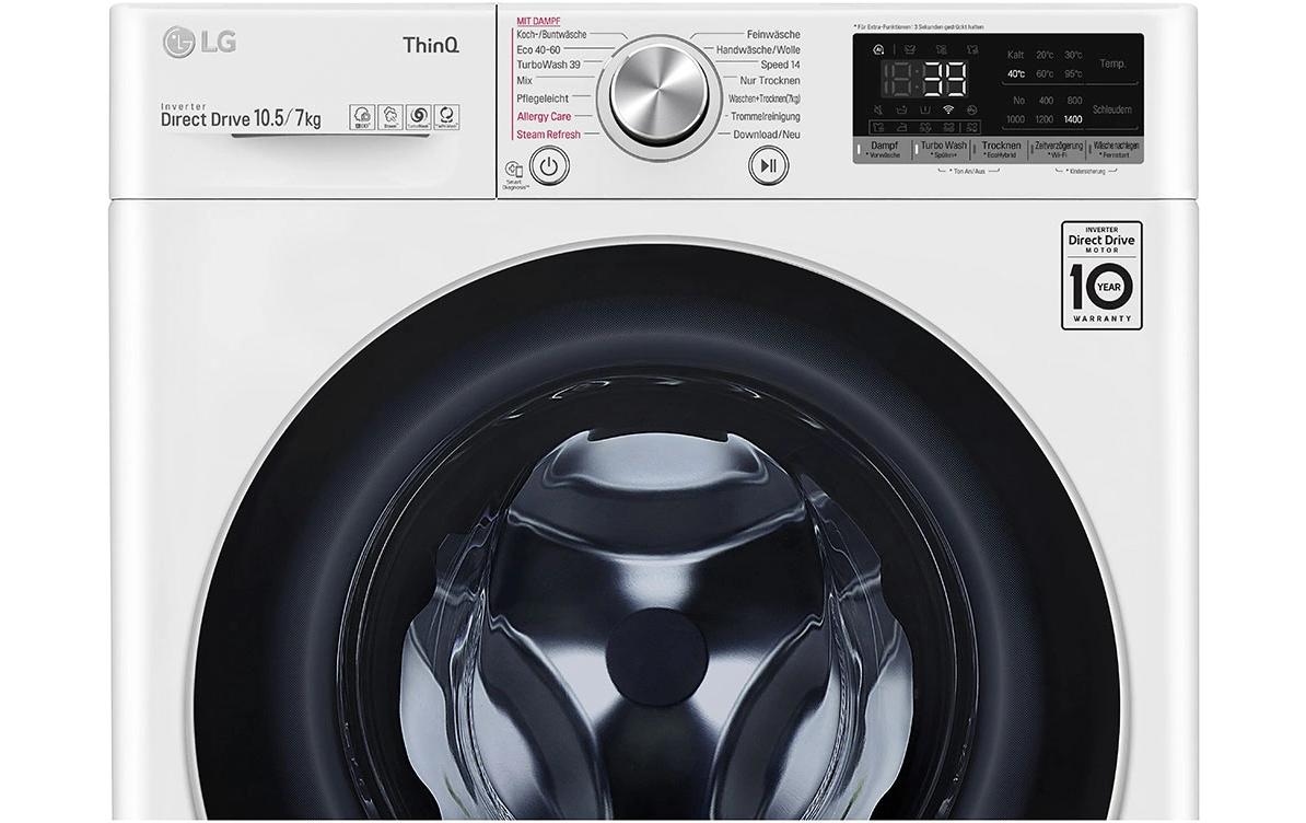 LG Waschtrockner »V7WD107H2E 10,5 kg / 7 kg« 10,5 kg /7 kg 71 dB(A)